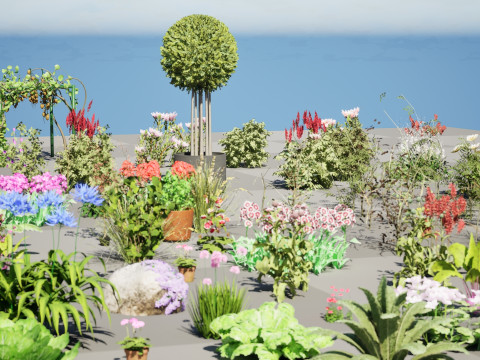 Optimized Foliage Collection 3D Model