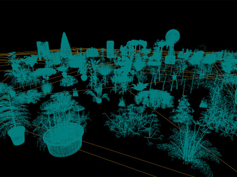Optimized Foliage Collection 3D Model