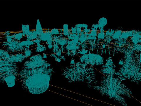 Raccolta del fogliame ottimizzata Modello 3D