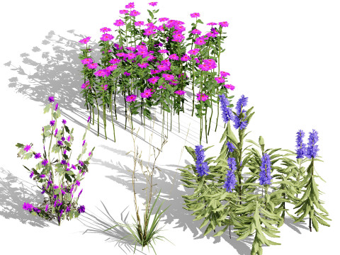 Optimized Foliage Collection 3D Model
