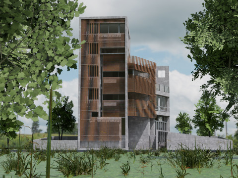 Contemporary House Preposition 3d Model 3D