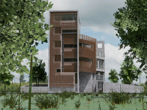 Preposizione della casa contemporanea 3d Modello 3D