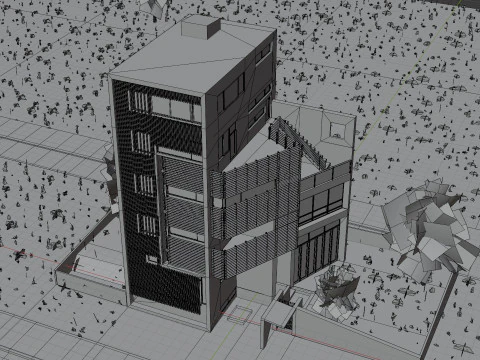 Preposizione della casa contemporanea 3d Modello 3D