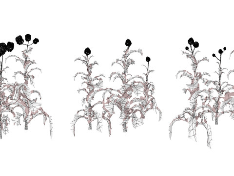 Realistic 3D Artichoke Plant Collection Modelo 3D