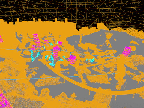 Crono-Circuito Ambiente di gioco Ambiente modulare Pista da corsa fantascientifica Modello 3D