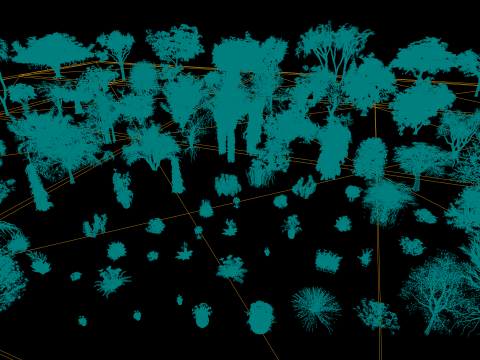 Realistic South African Vegetation s 3D मॉडल