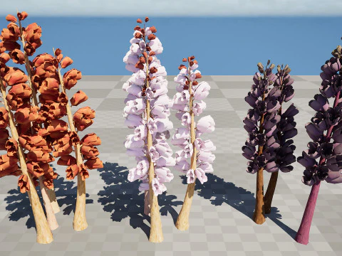 British Thyme Broomrape 3D Model