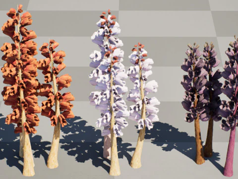British Thyme Broomrape 3D Model