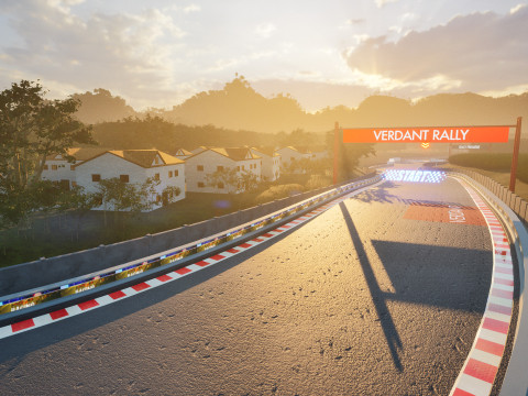 Verdant Ascent - Cinematic Rally Track and Landscape 3D 模型