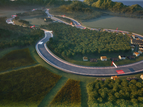 Verdant Ascent - Cinematic Rally Track and Landscape 3D 模型