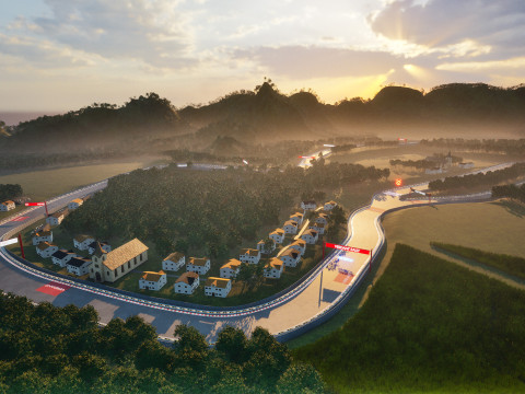 Verdant Ascent - Cinematic Rally Track and Landscape 3D 模型