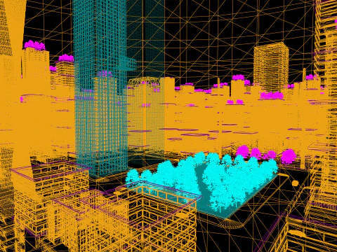 Future Cityscape Modular Eco-Futuristic Environment 3D Model
