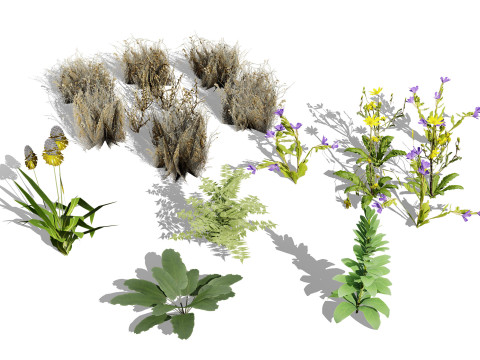 Wild Game Ready Foliage Model 3D