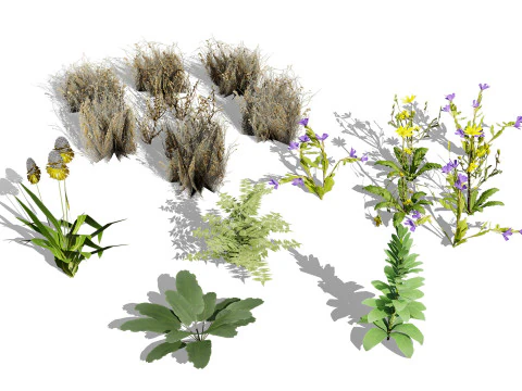 Liście gotowe do zwierzyny łownej Model 3D