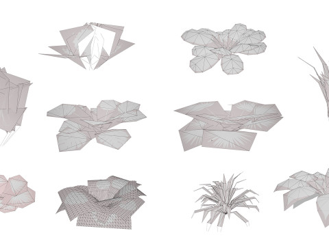 Game-Ready Tropical Foliage Pack Model 3D