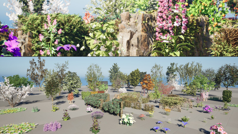 British Vegetation 3D Asset Pack 3D Model .c4d .max .obj .3ds .fbx .stl .blend