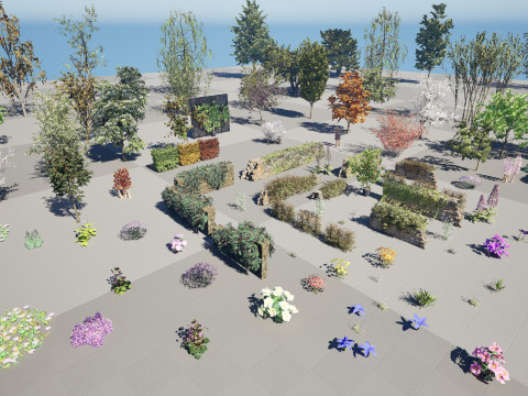 British Vegetation 3D Asset Pack 3D Model