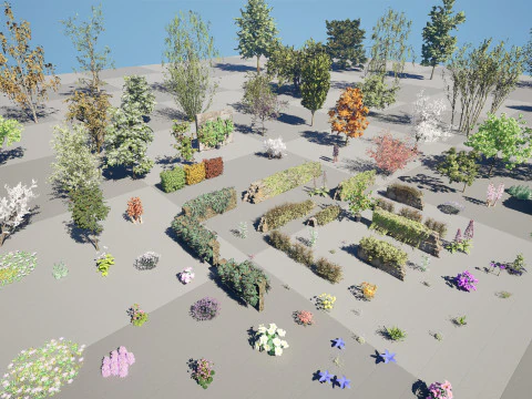 British Vegetation 3D Asset Pack 3D Model