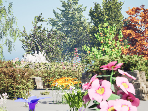 British Vegetation 3D Asset Pack 3D Model