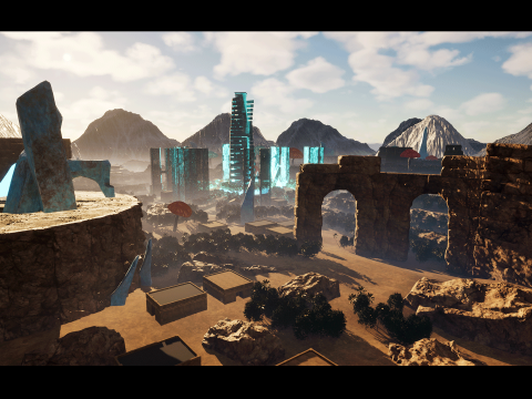 इकोक्राफ्ट एलिसियन कोर - विशाल ओपन-यूई विश्व पर्यावरण किट 3D मॉडल