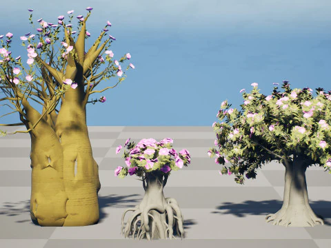 Alberi di Kudu arabi s Modello 3D