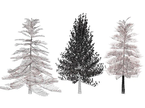 Mega Pacote Flora Tree Marroquina Modelo 3D