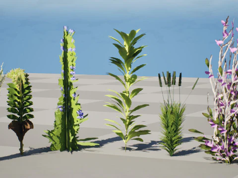 Game-Ready 3D Foliage Pack 3D Model