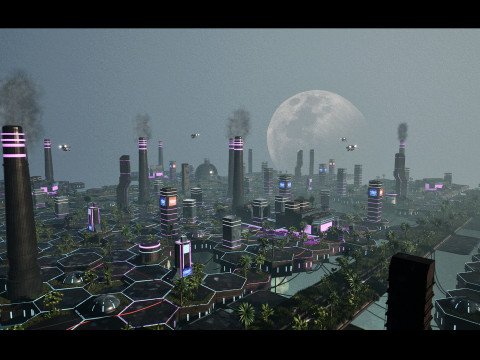 新网络前沿模块化科幻前哨虚幻引擎环境 3D 模型