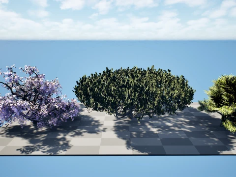 Japanese Ornamental Trees Pack 3D Model