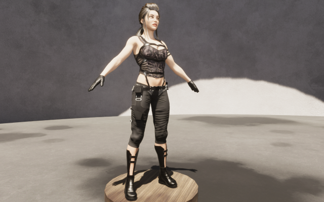 army female Modelo 3D .c4d .max .obj .3ds .fbx .stl .blend 
