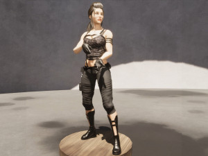 army female Modelo 3D