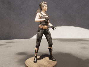 army female Modelo 3D