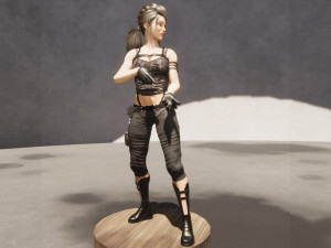 army female Modelo 3D