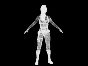 femmina dell'esercito Modello 3D