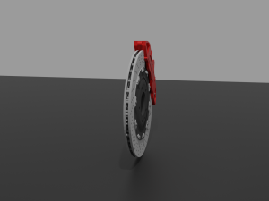 brake disc with socket 3D 模型