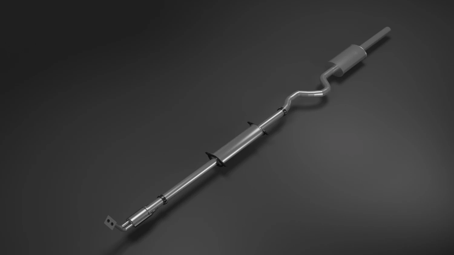 exhaust system made by vudu95 3D Model .c4d .max .obj .3ds .fbx .stl .blend 