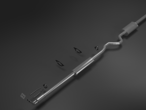 exhaust system made by vudu95 Modello 3D