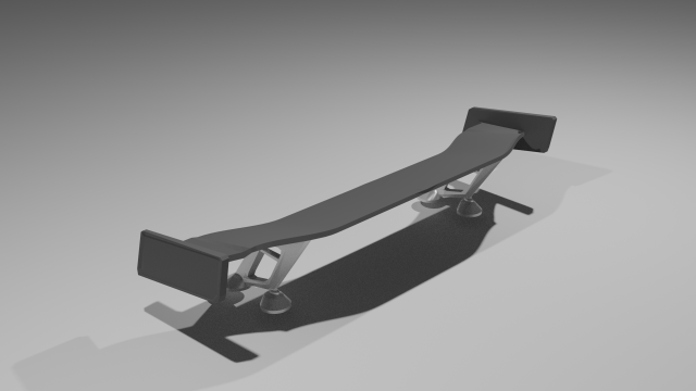 spoiler made by vudu95 3D Model .c4d .max .obj .3ds .fbx .stl .blend 