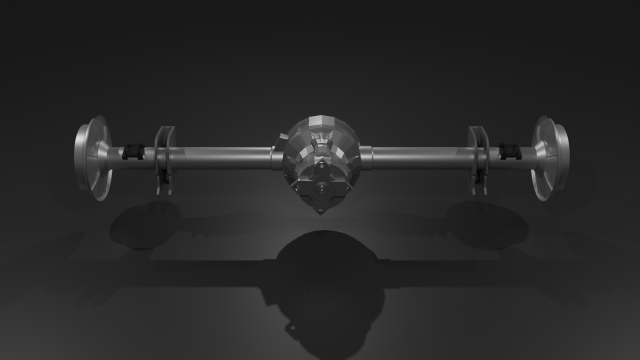 rear axle by vudu95 3D Model .c4d .max .obj .3ds .fbx .stl .blend 