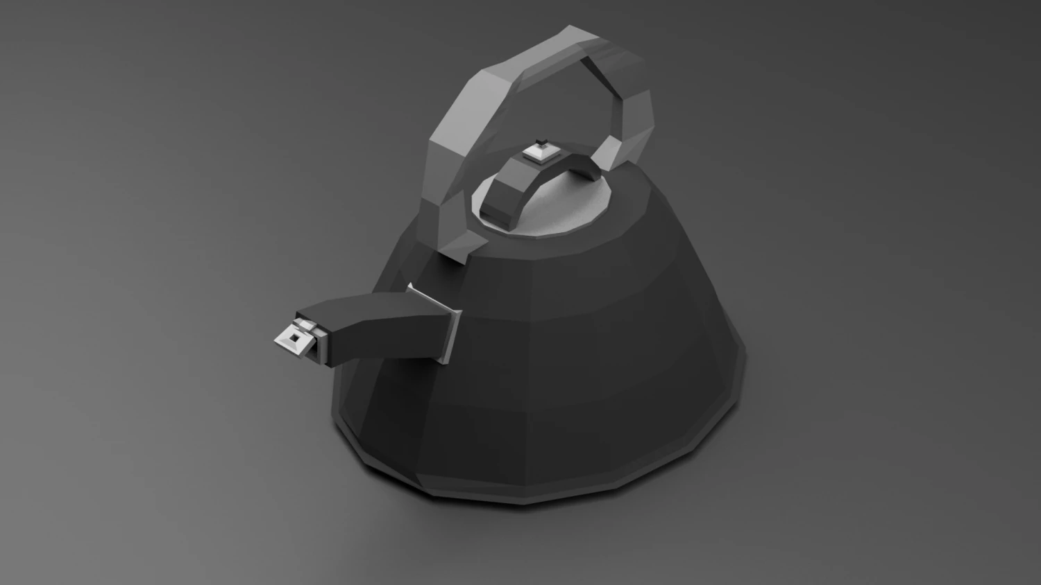 kettle by vudu95 3D Model .c4d .max .obj .3ds .fbx .stl .blend 