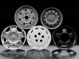 car wheel set by vudu95 3D Model