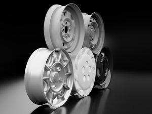 car wheel set by vudu95 Model 3D