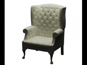 leather arm chair Modèle 3D