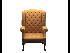 leather arm chair Modèle 3D