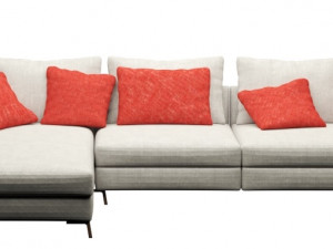 modern fabric sofa Modèle 3D