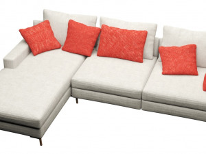modern fabric sofa Modèle 3D