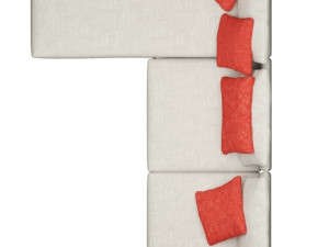 modern fabric sofa Modèle 3D