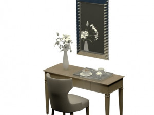 modern wooden dresser Modèle 3D