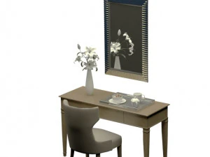 modern wooden dresser 3D Model