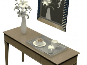 modern wooden dresser 3D मॉडल